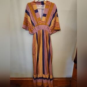 World Market Colorful Striped Maxi Dress